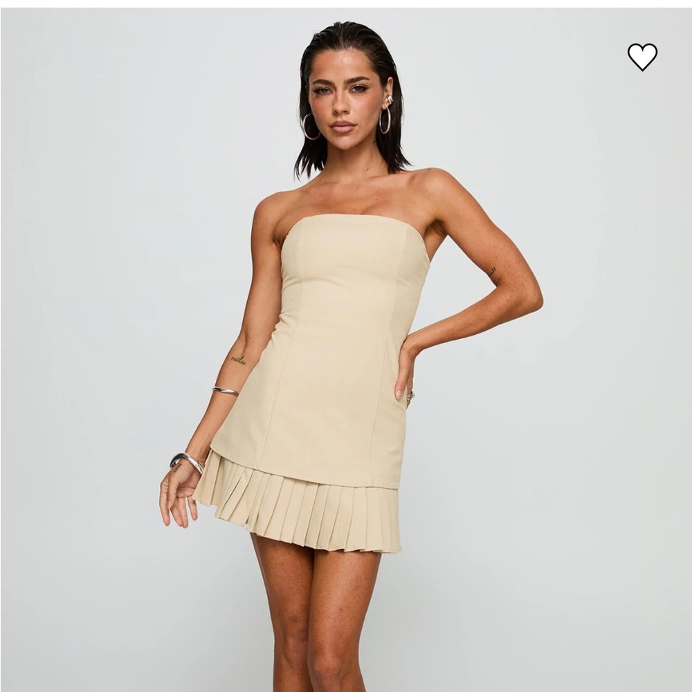 Princess Polly Believe My Mind Playsuit Beige